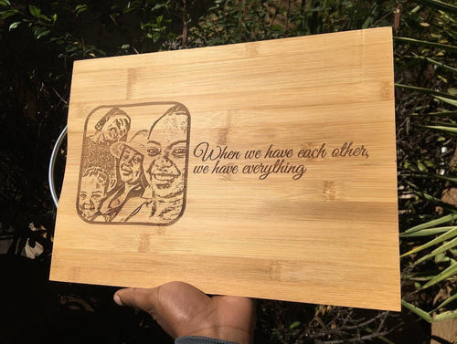 Handle bar cutting board