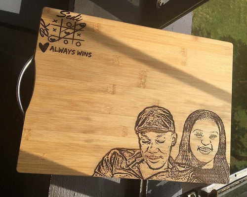 Handle bar cutting board
